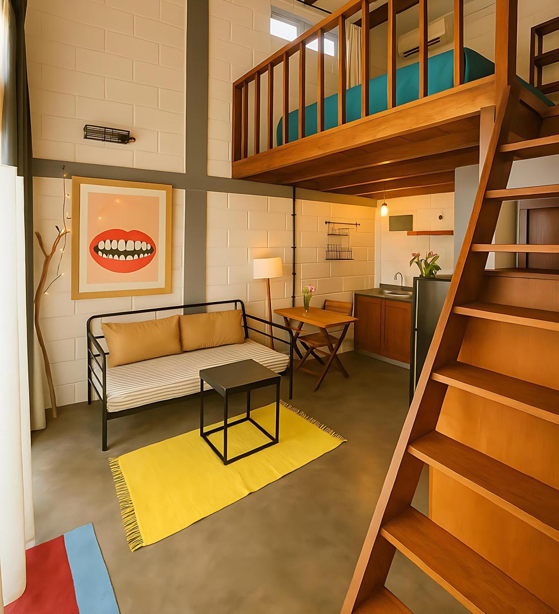 अपार्टमेंट Surf Loft With Private Kitchen And Shared Pool Canggu (Bali)